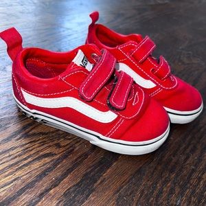 TODDLER OLD SKOOL V Red Vans Toddler 7C